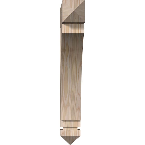 Thorton Arts & Crafts Smooth Bracket, Douglas Fir, 3 1/2W X 20D X 24H